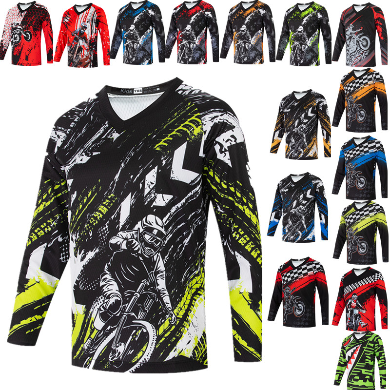 Mountain Biking Youth - Maglia da motocross per ragazzi, maglia