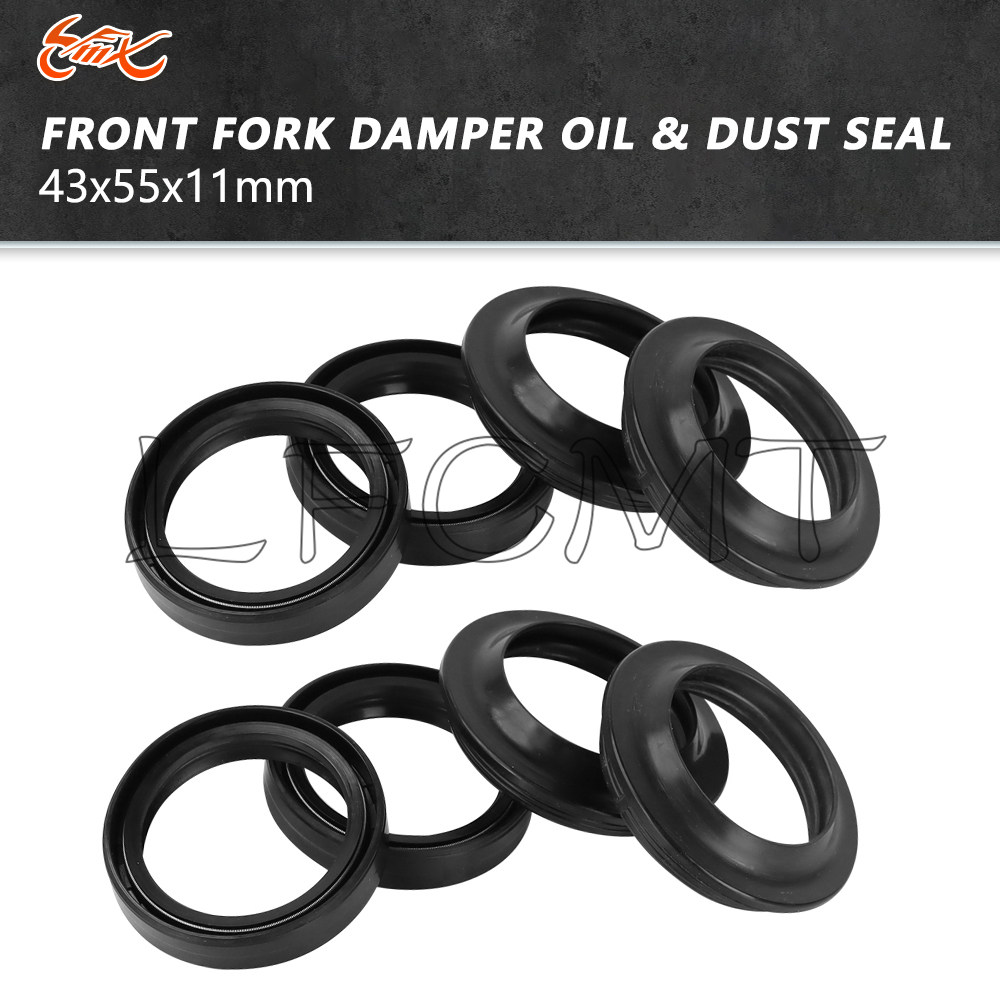 Fork Oil Seal - 43x55x11 Moto Forcella Anteriore Ammortizzatore Paraolio