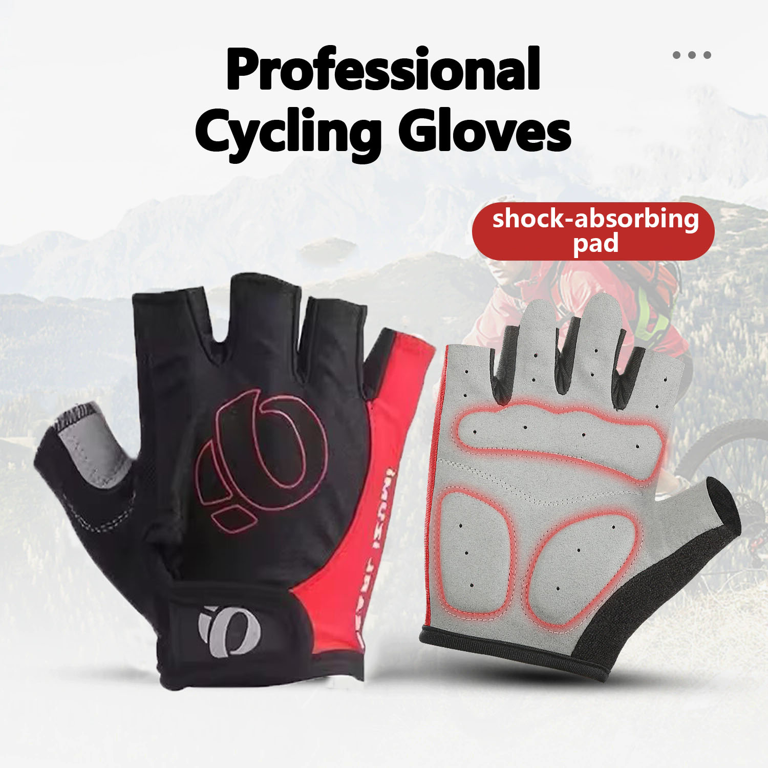 Mountain Biking Gloves - Guanti da Ciclismo Outdoor Mezze Dita